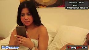 Watch these gorgeous students take a hardcore pounding in a hotel room