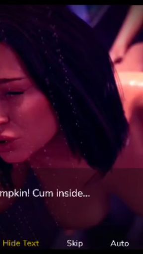 Sissy stepsister loses control of her huge cock.   Clip 1