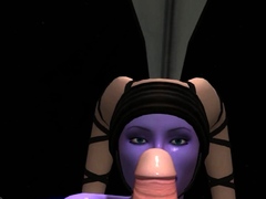 Foxy 3D Superwoman bounces up and down on a cock