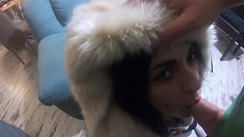 MilfyCalla- Face fuck while wearing white fur coat and ugg boots 208