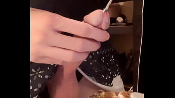 Sissy Jessica Bloom Eats Her Own Cum off a Cake! - Edging Sounding And Cumplay