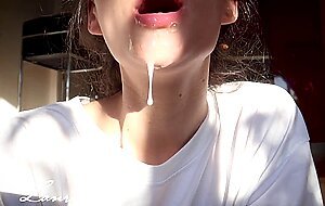 Lanreta, excessive cum in mouth homemade compilation! massive oral creampies