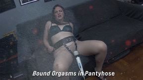 Evangelines Bondage orgasms in pantyhose