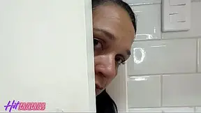 A naughty MATURE BABE sucks and licks his member in a massage parlor.