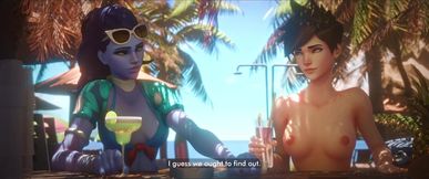 Tracer vs Widowmaker Beach BJ
