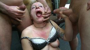 wife fucked hard during gangbang casting