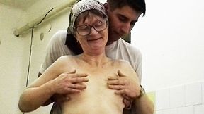 Granny got pounded by young stud's raw cock&#x1F32D;.