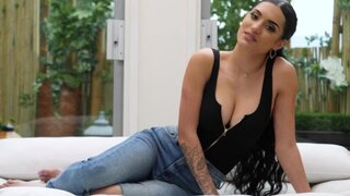 Sensational Latin girl gets to take his big dick deeper