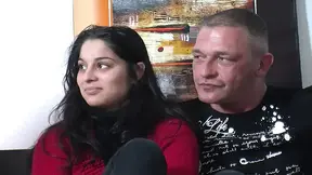 German cougar watches hot couple get drilled and facialized