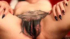 Tattooed Darling Marie Bossette Pussy Tattoo Session 3 - AltErotic
