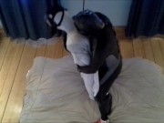socked frogman humps white dummy
