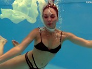 Russian cute pornstar babe Anastasia Ocean underwater