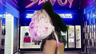 I went to a pornography theater, where you can have bang-out.