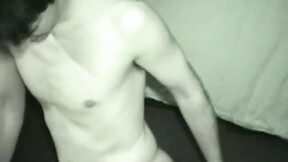 Hot inked twink sexy solo outdoor huge dick wanking