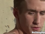 Uk scally rimmed while blowing cock in trio