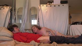 stepdaughter begs stepdad to let her suck his dick