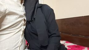 Sexy Burqa Bhabhi&#039;s Intimate Massage Session with Younger Guy - Real Desi Passion in Hijab