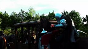 Nikki Sun Enjoyed Dual Penetration by Knights and Got Double Facial Treatments