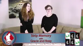 Gracie and Roxy engage in a thrilling game of Strip Memory