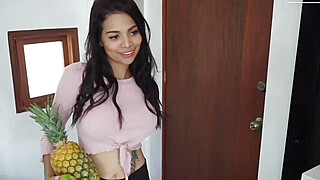 Petite Big Tits Latina Colombiana First Casting Movie