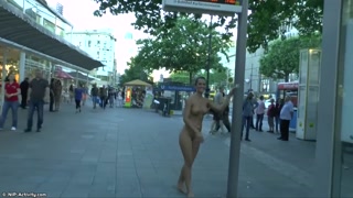 Crazy Babe Nicole Naked On Public Streets