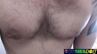 Bottom Australian Harvey Thirsts For Randy Massive Manstick