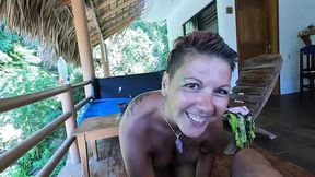 Deep Throat Pleasure on Our Open Deck