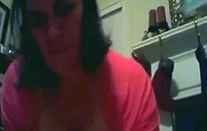 Busty milf gives bj and rides on cock