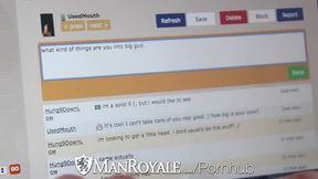 Man Guy caught masturbating online by bf
