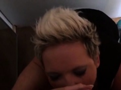 Blow job in public dressingroom