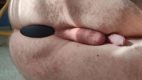 Anal Play With Silicone Butt Plug