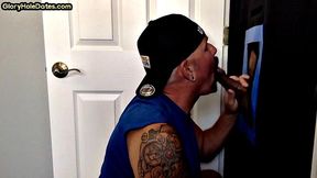 Gloryhole DILF caught
