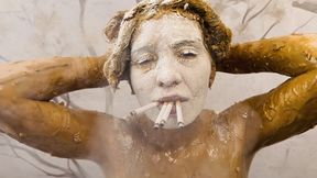 Peanut butter + flour! Smoking! Dildo jerking off!