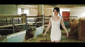 Gang Bang in the farm with Sara Bell: Anal, DP, eating cum