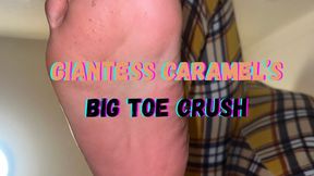 Giantess Caramelâ€™s Big Toe Crush