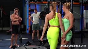 Wild Gym Sex: Alexis, Cherry, Martina: DP, Fisting, Squirt, Deepthroat