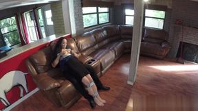 Bruno ties up hot chick with duct tape and bangs her hard