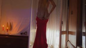 Adult Cinematography: Red Dress, Heels, Music, Headphones and Phs Finest Boom Ever