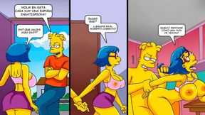 The Simpsons: Bart Fucks His Best Friend Milhouses Mother [eng Sub] With Sexo Duro, Car Toon And Tetas Grandes