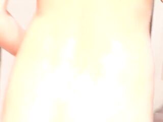 Brunette hair Hottie Naked Outdoor Tease on Inflatable