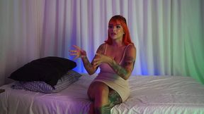 amelia se confiesa, se calienta y termina masturbandose en vivo durante una entrevista sin censura