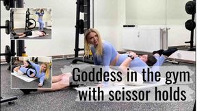Goddess in the Gym with scissor holds