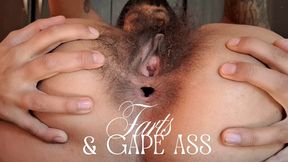 Farts and gape ass