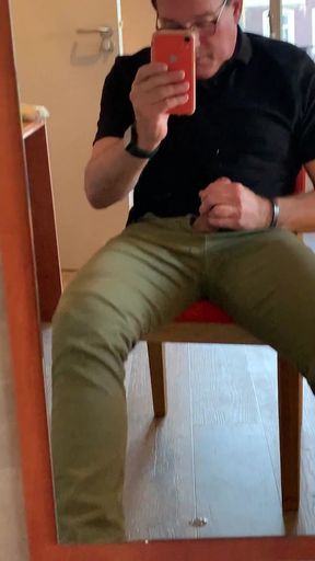 Unforgettable moment from "Wanking in the window. Full version of me jerking-off and cumming in my jeans, un-edited! Cumming&hellip;"