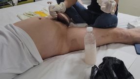 Beautiful White Gloves Queen's Cruel Glans Teasing & Cum Control Handjob