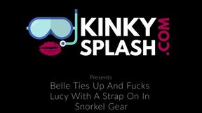 Belle Ties And Fucks Lucy With Strap On In Snorkel Gear