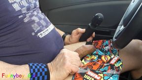 Parking Lot Next to the Train: Jerking off, Using a Condom, and Using a Vibrator While Trains Passed by. the End, Vibrator Cum