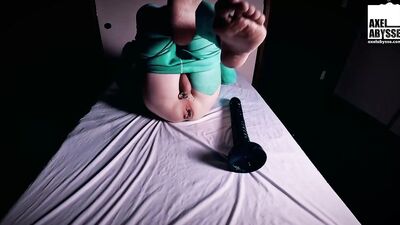 Axel Abysse Stretches Own Hole Before Humping Huge Toy