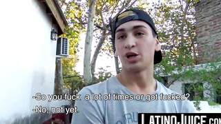 LatinoJuice.com - Handsome blonde Jake bends over to get his ass bred hard by my swol