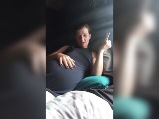 Pregnant abdomen large smokin' softcore teasing movie scene two
